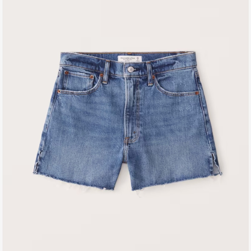 High Rise 4 Inch Mom Shorts